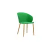 Modern competitive price simple PP top solid metal leg wholesale plastic dining room furniture dining chair
