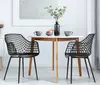 High Quality Home Furniture Modern Design China Factory Plastic Mesh Chair Dining Room PP Seat Plastic Dining chairs