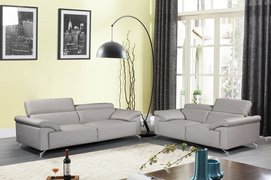 Living Room Leather Sofa Set