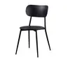 Wholesale price High Quality Dining room furniture New Design dinner colorful plastic Dining Chair metal leg