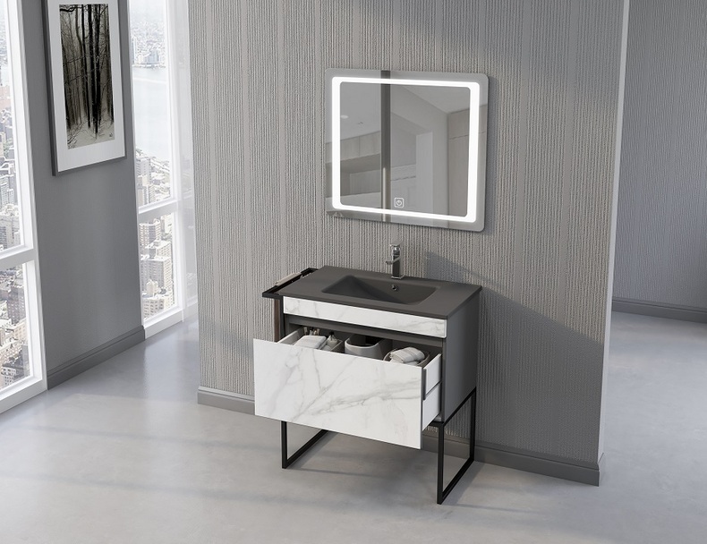 Classic American Free Standing Double Sink Solid Wood Bathroom Vanities