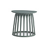 Free Sample Colored Rounded Design PP Modern Plastic Top Coffee Table