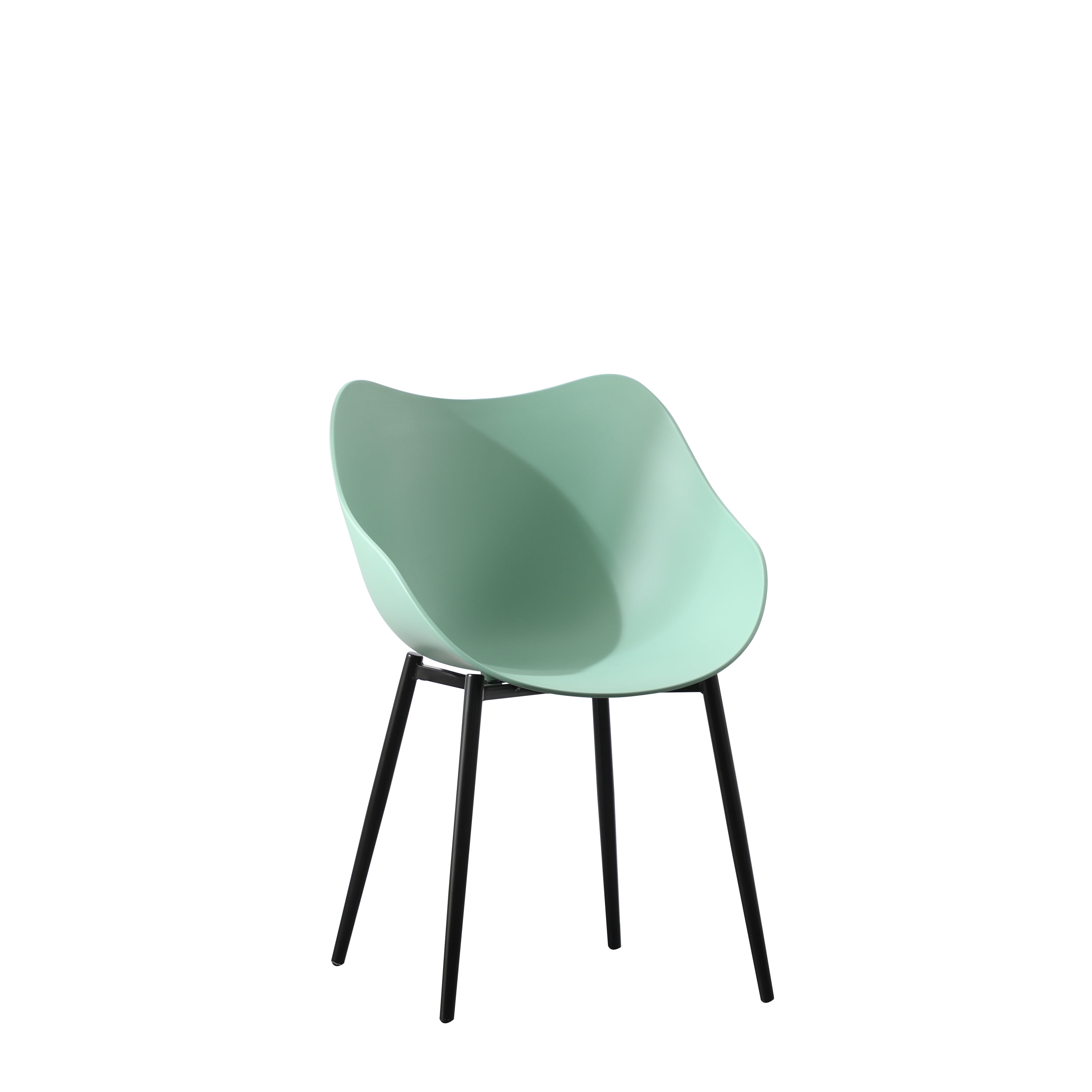 Custom New Design Comfortable Indoor Platic Dining Chair