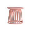 Free Sample Colored Rounded Design PP Modern Plastic Top Coffee Table