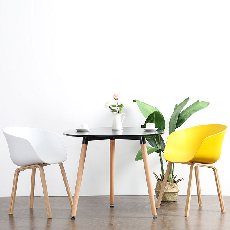 Hot triangle black MDF coffee table