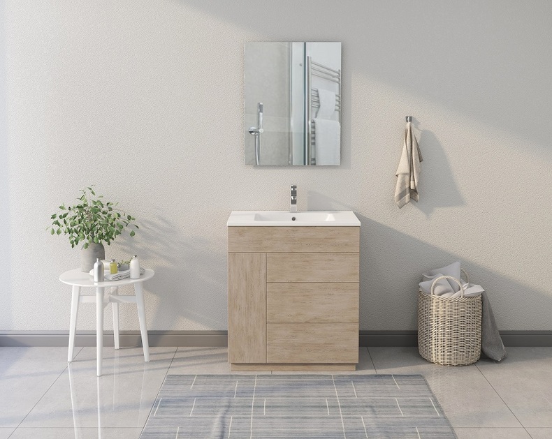 Classic American Floor Standing Double Sink Solid Wood Bathroom Vanities MLYJ-37