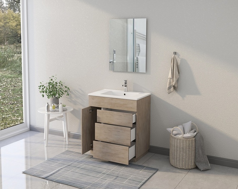 Classic American Floor Standing Double Sink Solid Wood Bathroom Vanities MLYJ-37