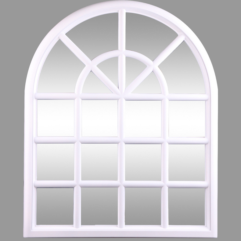 Arch Windowpane Wall Mirror, Plastic Mirror