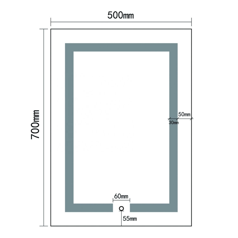 Hilton Hotel Smart Gold Bathroom Mirror with Bluetooth