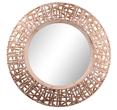 Chic Geometric Mirror Accent for Wall