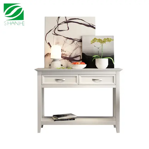 shanhe living room console white table SH17083