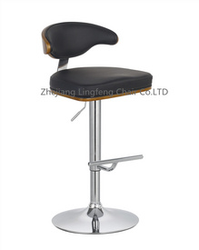 Modern high quality commercial furniture PU leather bar stools/barstool/high bar chair with footrest