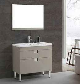 Painting Wholesale Modern MDF Free Standing Mirrors Sink Bathroom Vanities MF-1707