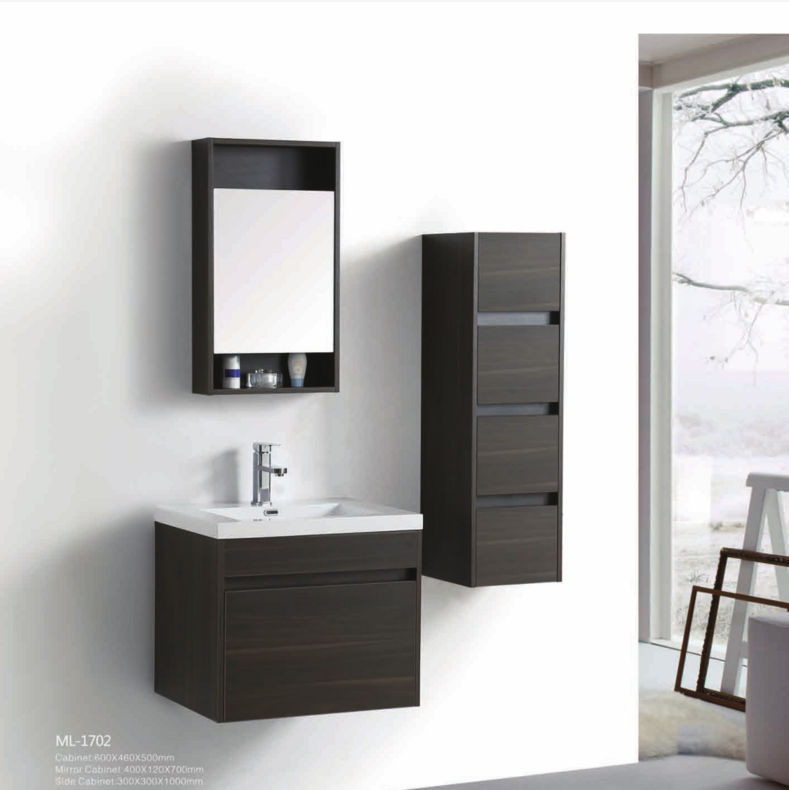 Wholesale Modern MDF Wall Mounted Mirrors Sink Bathroom Vanities MF-1702