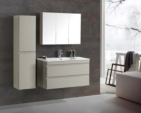 Wholesale Modern MDF Wall Mounted Mirrors Sink Bathroom Vanities MF-1702