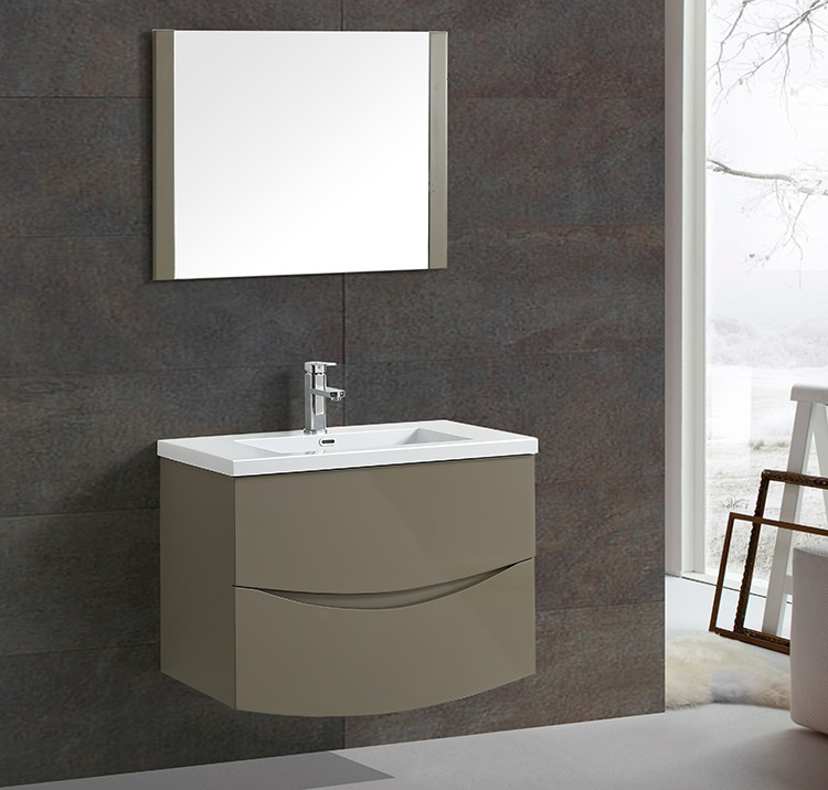 Wholesale Modern MDF Wall Mounted Mirrors Sink Bathroom Vanities MF-1705