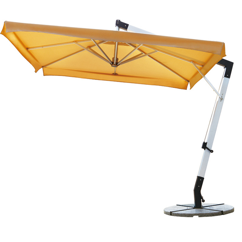 Outdoor hanging sun umbrellas