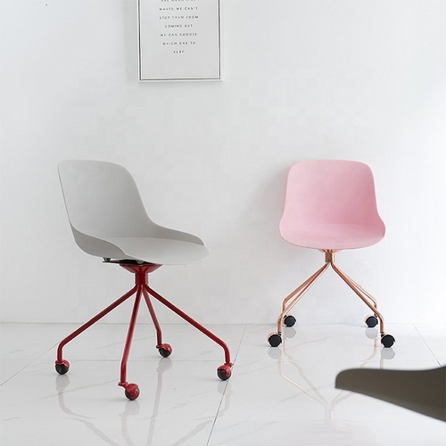 Design plastic seat dining chair cafe chair restaurant chairs with metal leg