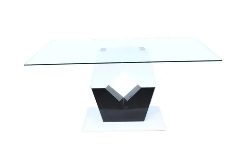 glass wooden dining table DT-996