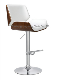 Hot Sale Soft PU Leather Leisure Bar Stools Swivel  High Chair
