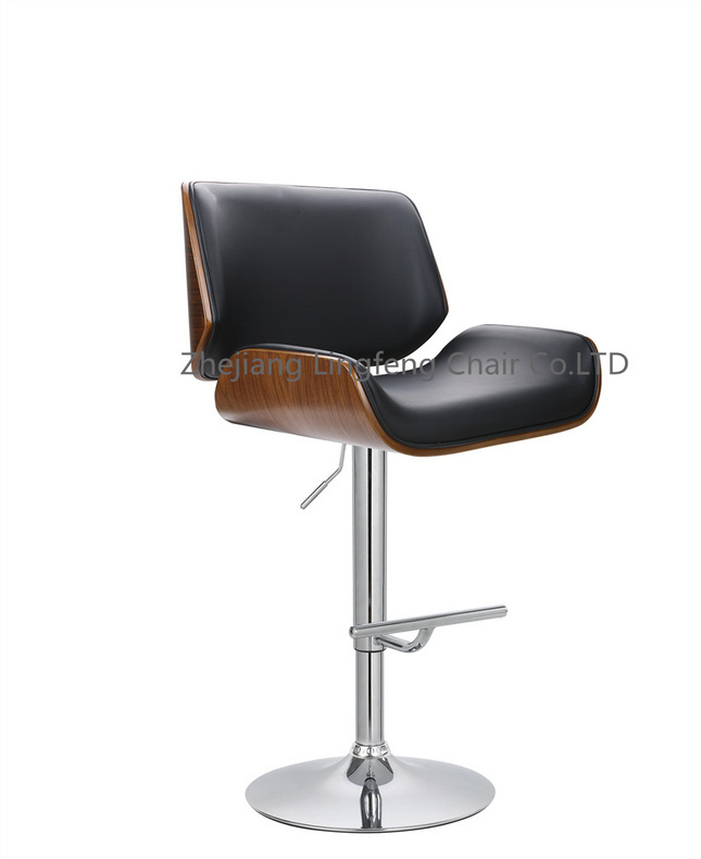 Hot Sale Soft PU Leather Leisure Bar Stools Swivel  High Chair