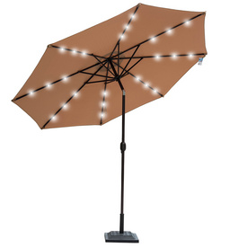 3m*3m  Outdoor  Solar Umbrella with LED lights