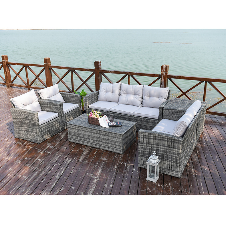Elegant And Comfortable Cheap Outdoor Wicker Patio Sofa Set   PAS-1502
