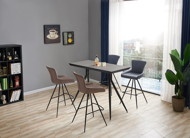 BY551PZ modern metal upholstery barstool