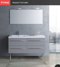 Wholesale free standing modern marble vanity bathroom sink cabinet