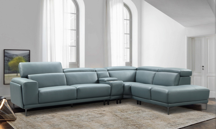 Modern Fashionable Large Corner Sofa for Villas (Fabric or Leather available-6288