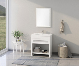 Wholesale Modern MDF Wall Mounted Mirrors Sink Bathroom Vanities MPYJ-43