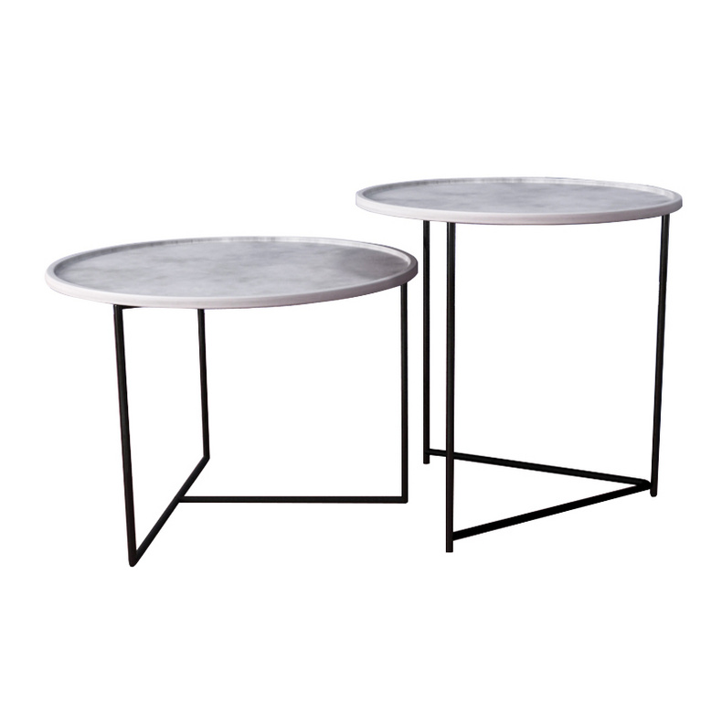 Round Nesting End Table Coffee Table Side Table 9TT-003
