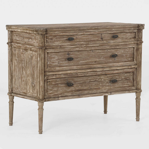 Fair price chest of drawers reclaimed Wood Commode With 3 Drawers Bedside Furniture Sets