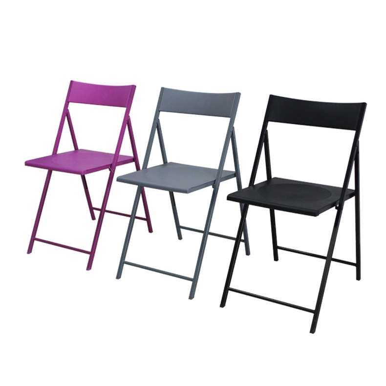 Simple Metal Folding Chair with Plastic 6C-023