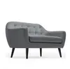 Uupholstered Light Luxury Grey Fabric Sofas