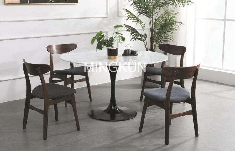 Modern Round Oval Tulip Marble Dining Table