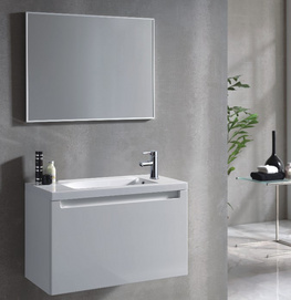 European design bathroom cabinet wall hung bath cabinet