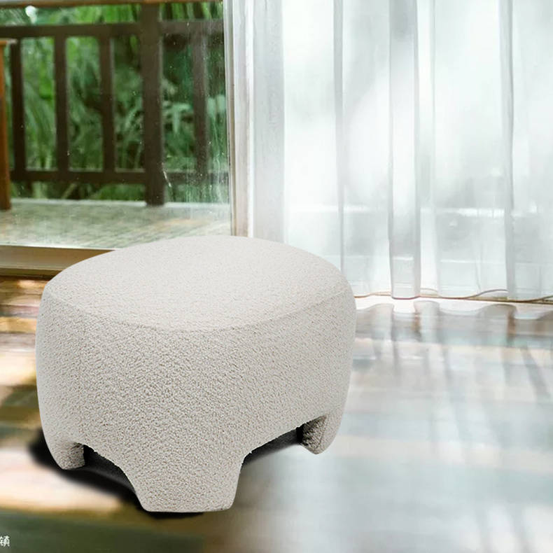 Fabric Stool Pouff Ottoman