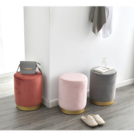 Velvet Ottoman Stools