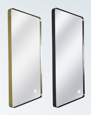 Rectangular Wall Mirror with Metal Frame