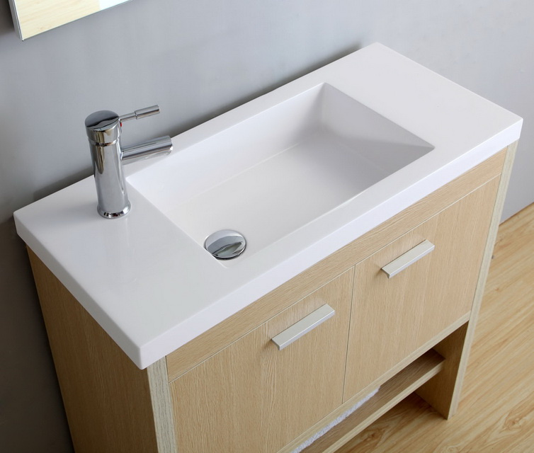 Storage free standing MDF bathroom cabinet vanity