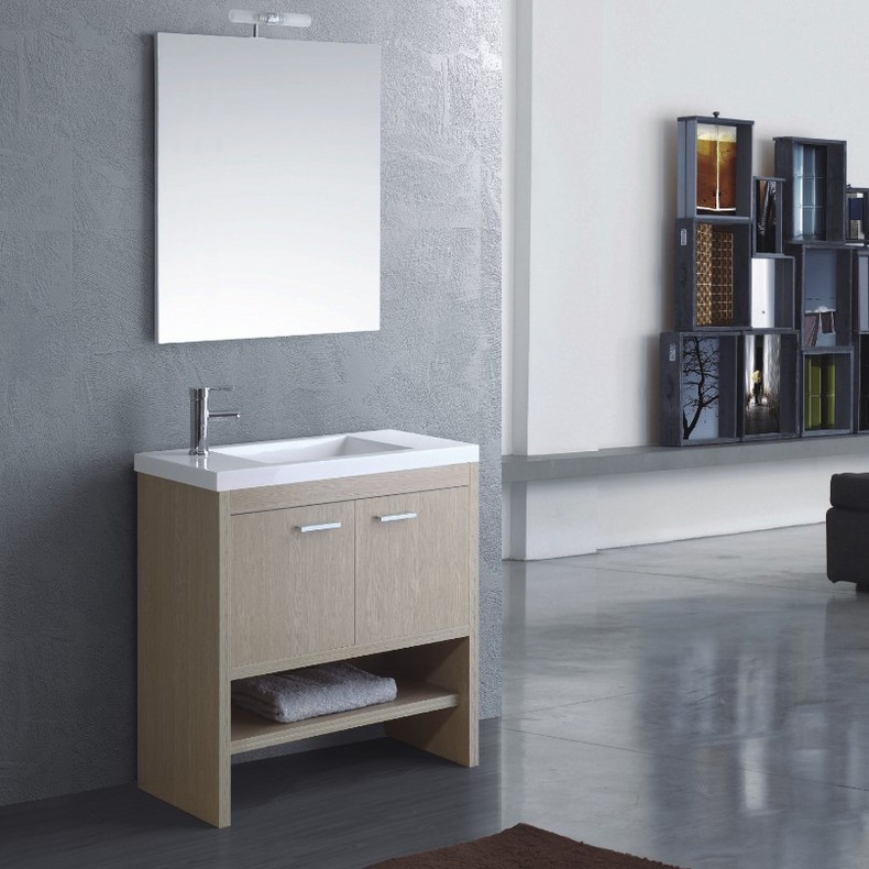 Storage free standing MDF bathroom cabinet vanity