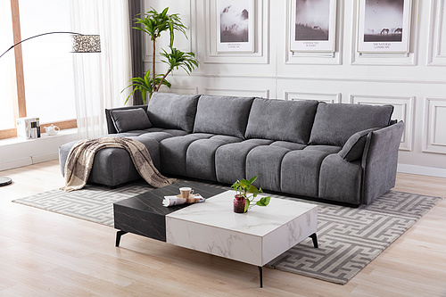 Full KD Stationary Sectional Sofa