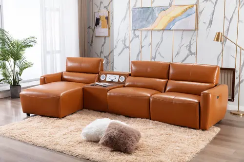 Multi Function Power Recliner Sectional Sofa