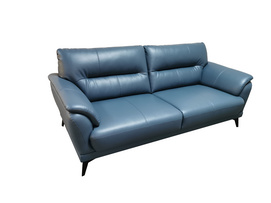 Light Luxury Blue Leather Sofa-RX16