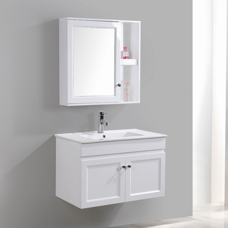Quality bathroom furniture vanity wall white bathroom sink vanity