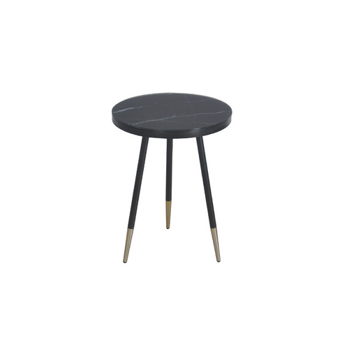 TS199022ET Tempered Glass Laminated marble paper end table