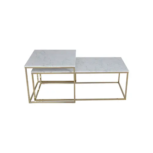 TS199039ST Carrera marble nesting coffee table