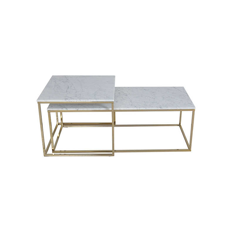 TS199039ST Carrera marble nesting coffee table