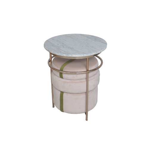 TS199014ET Chinese White Marble Ent Table Set